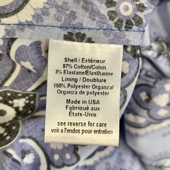 NWT Caroline Constas Nella Paisley Floral Off the Shoulder Puff Sleeve Top Blue - Picture 8 of 10